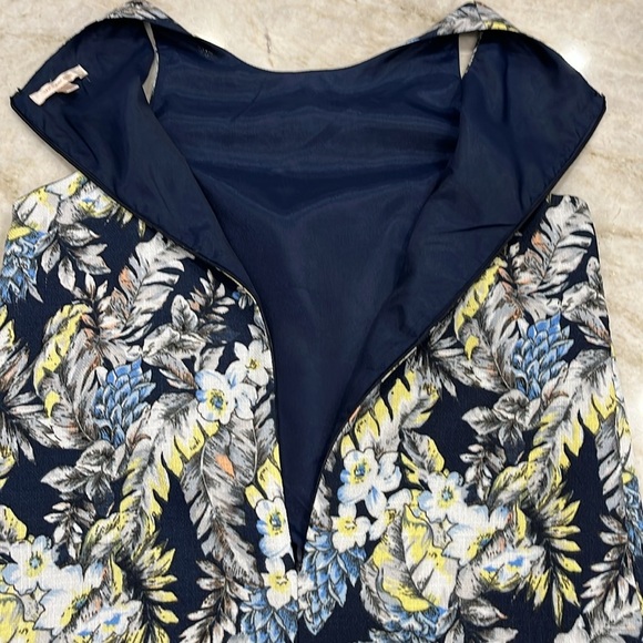 Stitch Fix Skies Are‎ Blue | Sleeveless Shift Dress | Navy White Yellow | XS - Picture 9 of 15